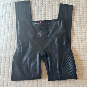 SPANX Shiny Black Leggings